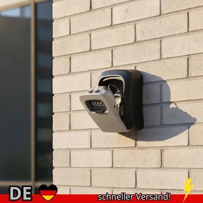 Produktbild von Schlüsselkasten Zur Wandmontage 4-stelliges Passwortcode Sicherheitsschloss