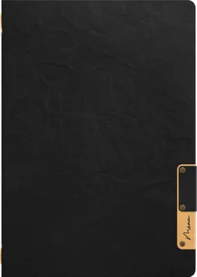 Produktbild von Securit Speisekarten-Mappe "Nature Collection" A5 schwarz