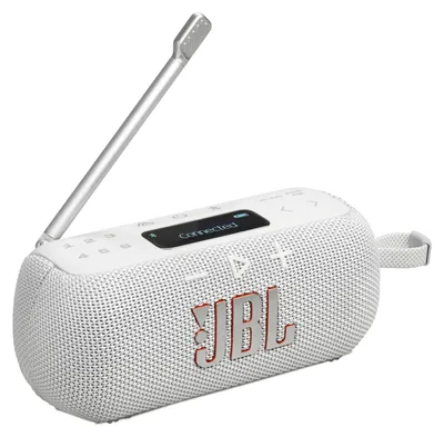 Produktbild von JBL Tuner 3 Bluetooth-Lautsprecher mit FM/DAB-Tuner weiß IP67 Auracast