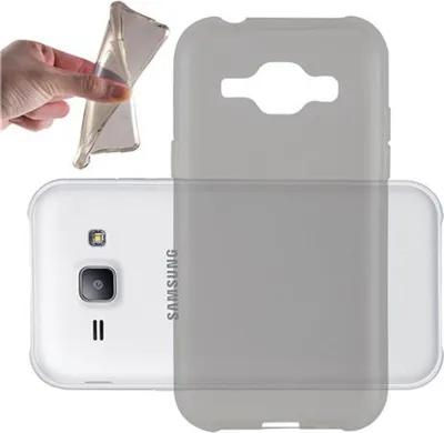 Zdjęcie produktu dla Etui Cadorabo do Samsung Galaxy J1 2015 w kolorze czarnym, silikonowe etui ochronne z TPU