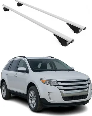 Obrázok produktu pre Priečne strešné nosiče pre Ford Edge 2007–2014, farba strieborná