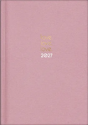 Produktbild von rido/idé 7021503907 Buchkalender Premium Young Line 2027 "Love" A5, Textil