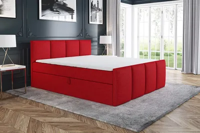 Produktbild von Boxspringbett GRECO 120x200 mit 2 Bettkästen, Bonell-Matratze und Topper. Möbel vom Hersteller- Handarbeit!Bett Komplett-Set mit Matratze,Bettkasten & Kopfteil. Stoff SAVANA. Elegantes Bett mit massives Kopfteil.