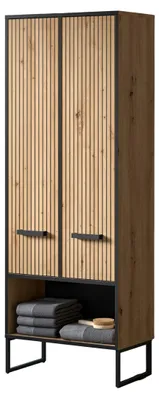 Produktbild von Badezimmer Hochschrank "Scana" in Artisan Eiche Badschrank 59 x 159 cm, Soft-Close