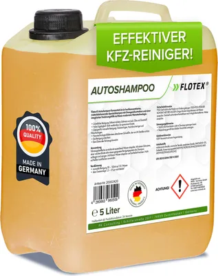 Produktbild von Flotex Autoshampoo Konzentrat, 5L Auto Car Shampoo Reiniger