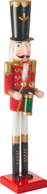 A studio shot of a nutcracker figure.