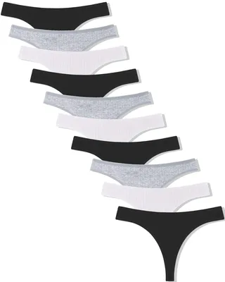 Produktbild von 10er-Pack Damen-Tangas aus Baumwolle – y Unterwäsche, Größen S-XL