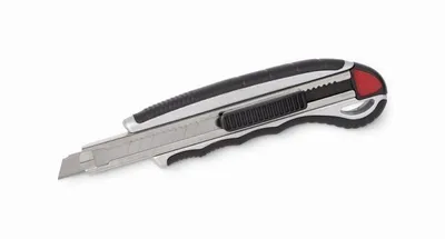Zdjęcie produktu dla Nóż do cięcia Kreator 9 mm z ostrzem zatrzaskowym Autolock 4 ostrza wymienne Nóż do dywanów - KRT000302