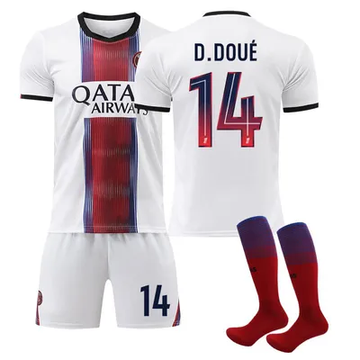 Produktbild von #14 D.DOUE Paris away game,26-27 football jersey for Kids and Adults SIZE:XL