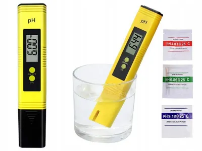 Produktbild von PH-Wert-Messgerät 0-14 pH 1 Stück Digital Wasser Tester Schwarz Aquarium Pool Wasserqualität Prüfer mit Schutzkappe