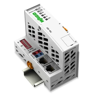 Obrázek produktu pro Wago 750-862, Nástěnný, IP20, 0 - 55 °C, -25 - 85 °C, 49,5 mm, 71,9 mm
