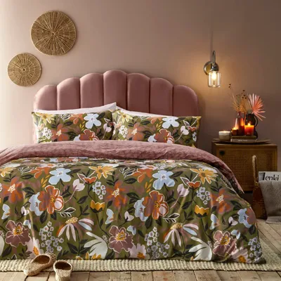 Produktbild von Furn - Floral - Bettwäsche-Set "Asterea" RV3232 (Einzelbett) (Bunt)