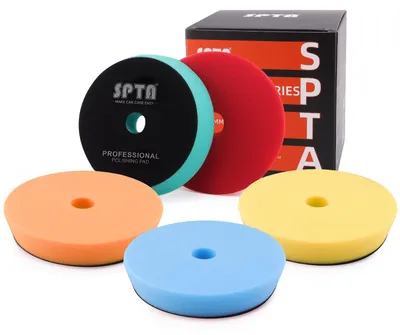 Productafbeelding van SPTA 5-delige set van 125mm polijstschuursponsjes, wasschuursponsjes, polijstschuursponsje, autospoliersponsje