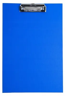 Produktbild von D.rect Klemmbrett A4 blau Schreibunterlage für Dokumente