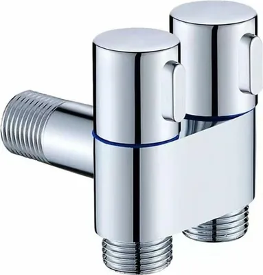 Obrázek produktu pro G1/2 0,2 cm Dvojitá páka pro splachovací zařízení toalety, třícestný plnicí ventil, rohový ventil s dvojitým ovládáním