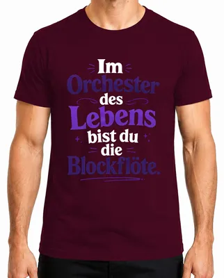 Productafbeelding van Het "Statement Sarkasmus Musiker" heren T-shirt, bordeauxrood, maat 3XL
