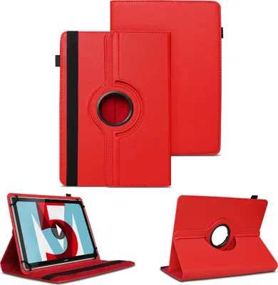 Produktbild von Tablet Tasche für XGODY P60 / P60 Pro Hülle Schutzhülle Cover 360 Drehbar CaseFarben:Rot