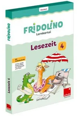 Produktbild von Fridolino-Lernkartei. Lesezeit 4 Übungskarten für das 4. Schuljahr