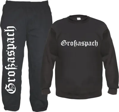 Produktbild von Großaspach Jogginghose und Sweat im Set - Jogginganzug S Schwarz