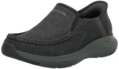Immagine prodotto di Skechers, mocassini slip-on da uomo, modello Parson Dewitt, colore grigio, taglia 42.5 EU