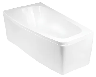 Produktbild von Badezimmer Rechteckige Eck Wannen Badewannen Weiß abgerundete Eckwanne Wanne Neu