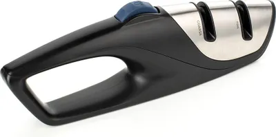 Produktbild von Messerschärfer Mehrwinkel 20-35° mit einhändiger Winkeleinstellung, Grob & Fein, Wolframcarbid & Keramik, ergonomisch, rutschfeste Basis