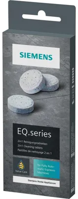 Obrázok produktu pre Siemens TZ80001A, Čistiace tablety, 10 kusov, 180 mm, 65 mm, 15 mm, 49 g