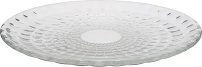 Produktbild von Teller Ø 28,5 cm Glas Speiseteller FLACH Essteller Glasteller PANTEON