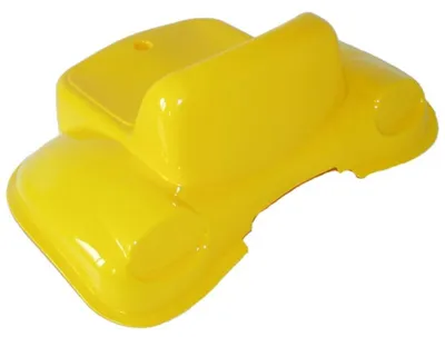 Produktbild von Schutzblech m. Sitz Caterpillar-gelb mit Sitz für rollyKid CAT