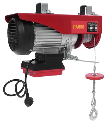 Produktbild von Elektrischer Winden, 600 kg Tragfähigkeit, Funkfernbedienung, Rot
