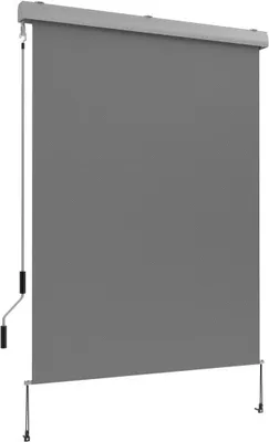 Produktbild von Grindi - Senkrechtmarkise Außenrollo Sonnenschutzrollo 140x250 - Solano I, Grau