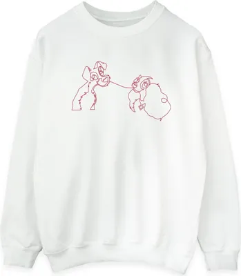 Produktbild von Disney - "Lady And The Tramp" Sweatshirt für Damen BI12810 (S) (Weiß)