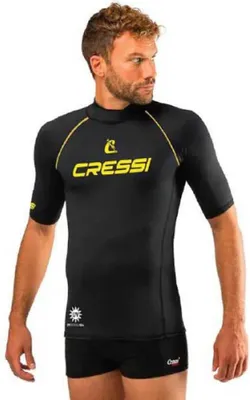 Produktbild von Cressi Spa 2024 Kurzarm-rash Guard Schwarz L Mann Schwarz L