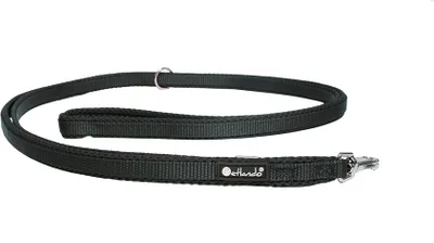 Produktbild von Petlando Führleine Mesh verstellbar 2,3 m schwarz Hundeleine Leine Hund Größe S