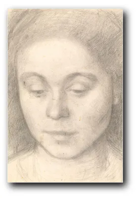 Immagine prodotto di Stampa artistica intitolata "Ritratto di Ida, moglie dell'artista", di Vilhelm Hammershøi – 40 x 60 cm – non incorniciata