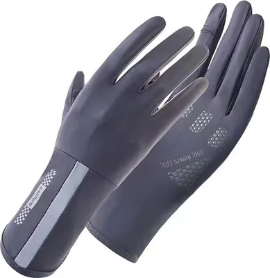 Produktbild von Damen-Fahrradhandschuhe mit Sonnenschutz für den Sommer, Touchscreen, Vollfinger-Fahrhandschuhe für Pendeln, Reisen, Outdoor-Aktivitäten