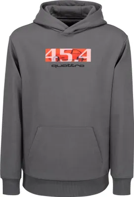 Produktbild von Original Audi quattro 45.4 Hoodie, Herren, grau, Gr. XL, Pulli, Pullover, Kapuzenpullover