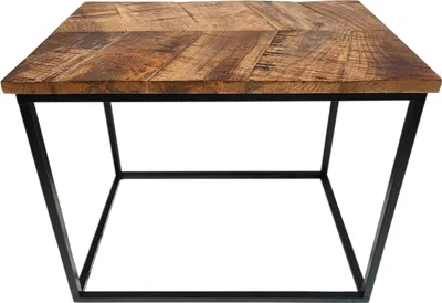 Produktbild von Mango Holz Tisch rechteckig - 56 x 38 x 44,5 cm - Beistelltisch