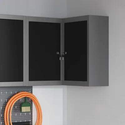 Produktbild von Möbel Werkzeugschrank mit Regal Schwarz und Grau 55 x 55 x 55 cm - Werkzeugschränke &41195