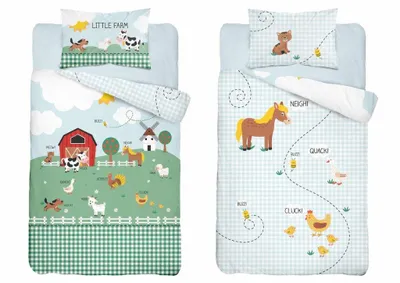 Obrázok produktu pre Detská posteľná bielizeň 100x135 traktor farma BAVLNA