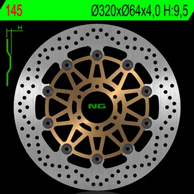 Image de NG BRAKES Bremsscheibe schwimmend rund