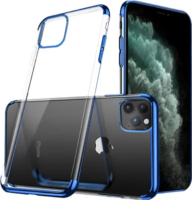 Zdjęcie produktu dla Etui TPU do Apple iPhone 11 Pro Pro Etui silikonowe przezroczyste z kolorowym brandingiem Etui na telefon komórkowy
