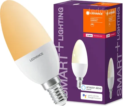 Zdjęcie produktu dla Osram SMART+ Candle Dimmable, Inteligentne żarówki, ZigBee, Biały, LED, E14, B40
