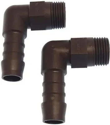 Obrázek produktu pro Goldenship polyamidová 1/2'' 90º hadicová spojka s vnějším závitem černá 12 mm černá 12 mm