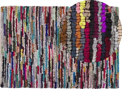 Zdjęcie produktu dla BELIANI Dywan wielokolorowy 140 x 200 cm prostokątny hippie etniczny