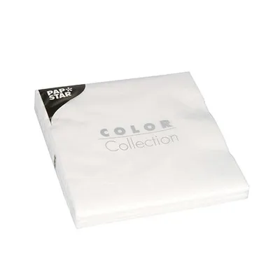 Produktbild von 300 Servietten, 3-lagig 1/4-Falz 33 cm x 33 cm weiss