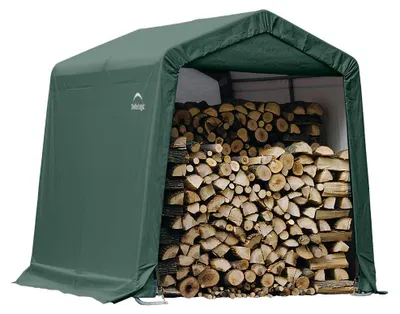 Produktbild von ShelterLogic Folien Zeltgarage Gerätehaus Grün 240x240x240 cm