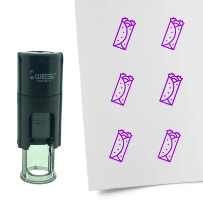 Obrázok produktu pre CombiCraft Stamp Burrito 10mm okrúhly - fialový atrament