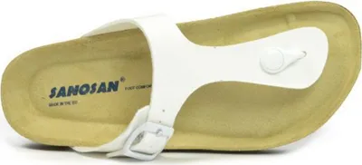 Productafbeelding van Sanosan - Dames sandalen "Geneve gelakt", leer BS3125 (37 EU) (Rood/Bruin)
