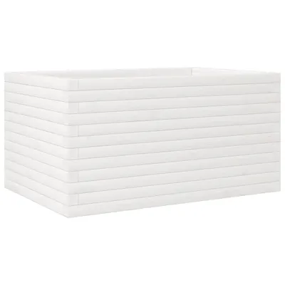 Obrázek produktu pro vidaXL květináč bílý 90x60x45,5 cm borovicový masiv